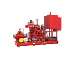 Split case diesel fire pump