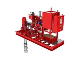 Vertical turbine diesel fire pump