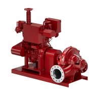 Horizontal diesel drive fire pump